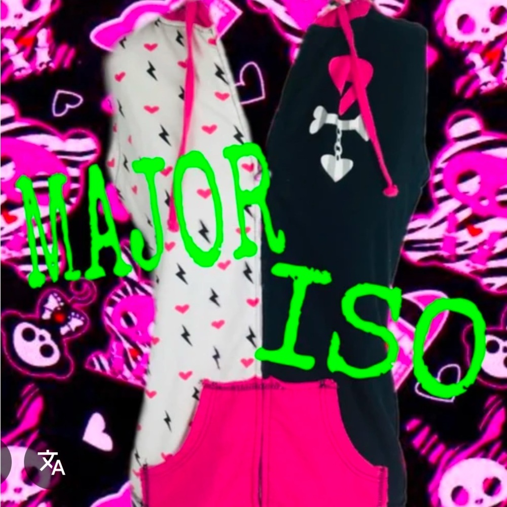 ISO Skelanimals Pink Kit Cat Sleeveless Hoodie Hot Topic DONT BUY